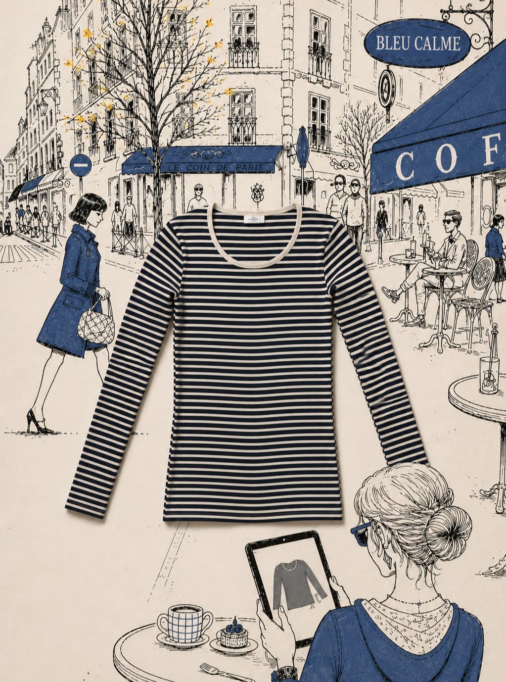 Blusa Long Sleeve Stripe