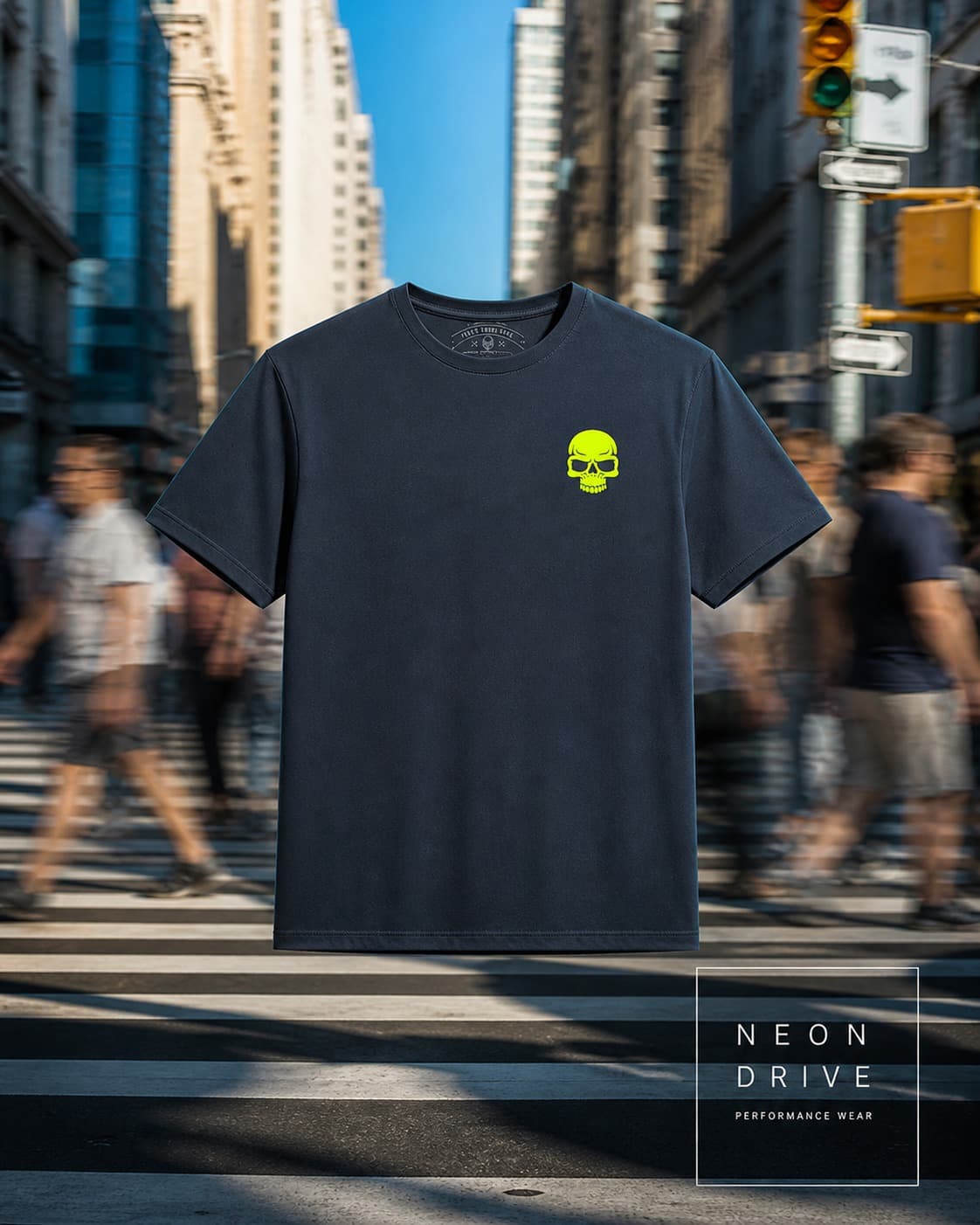 Camiseta KVRA azul marinho