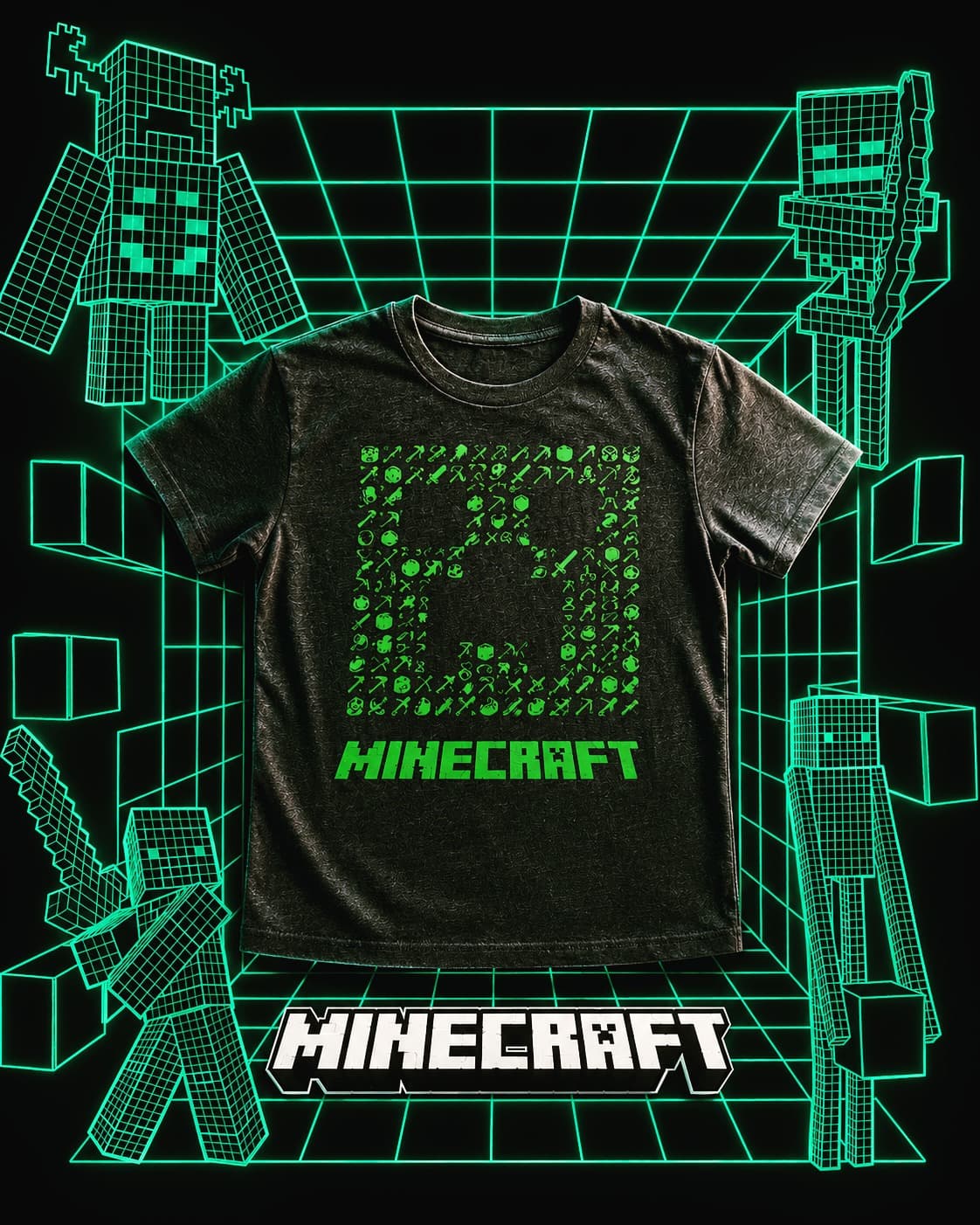 Camiseta Minecraft Original Mojang