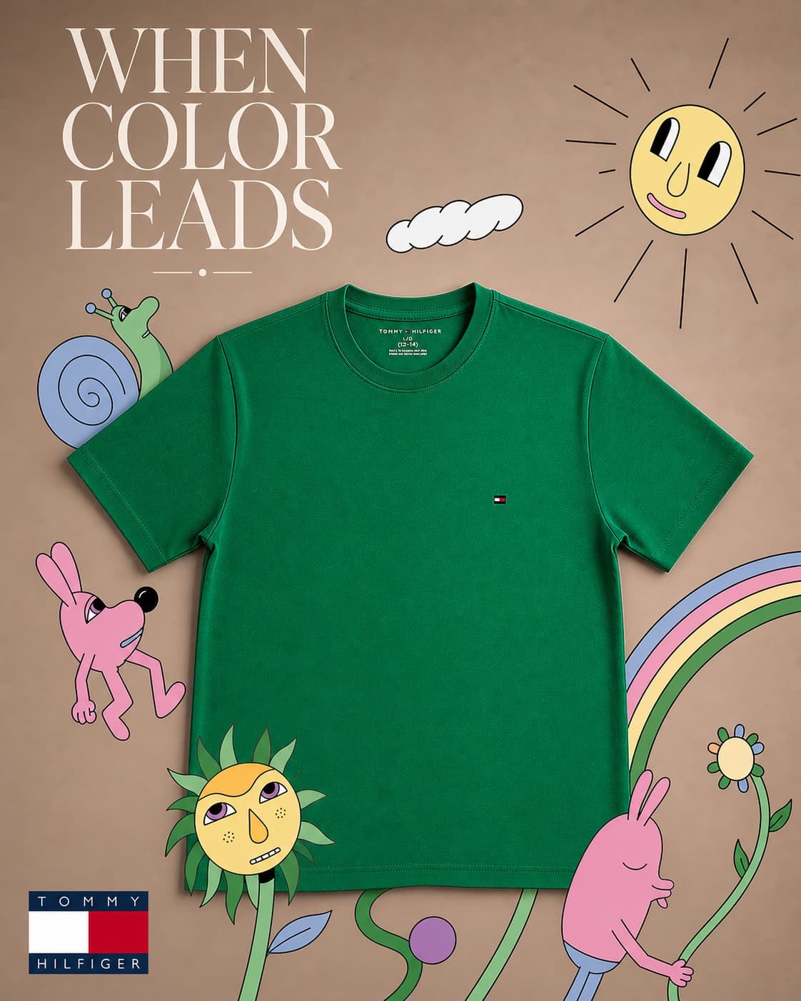 Camiseta Tommy Hilfiger verde