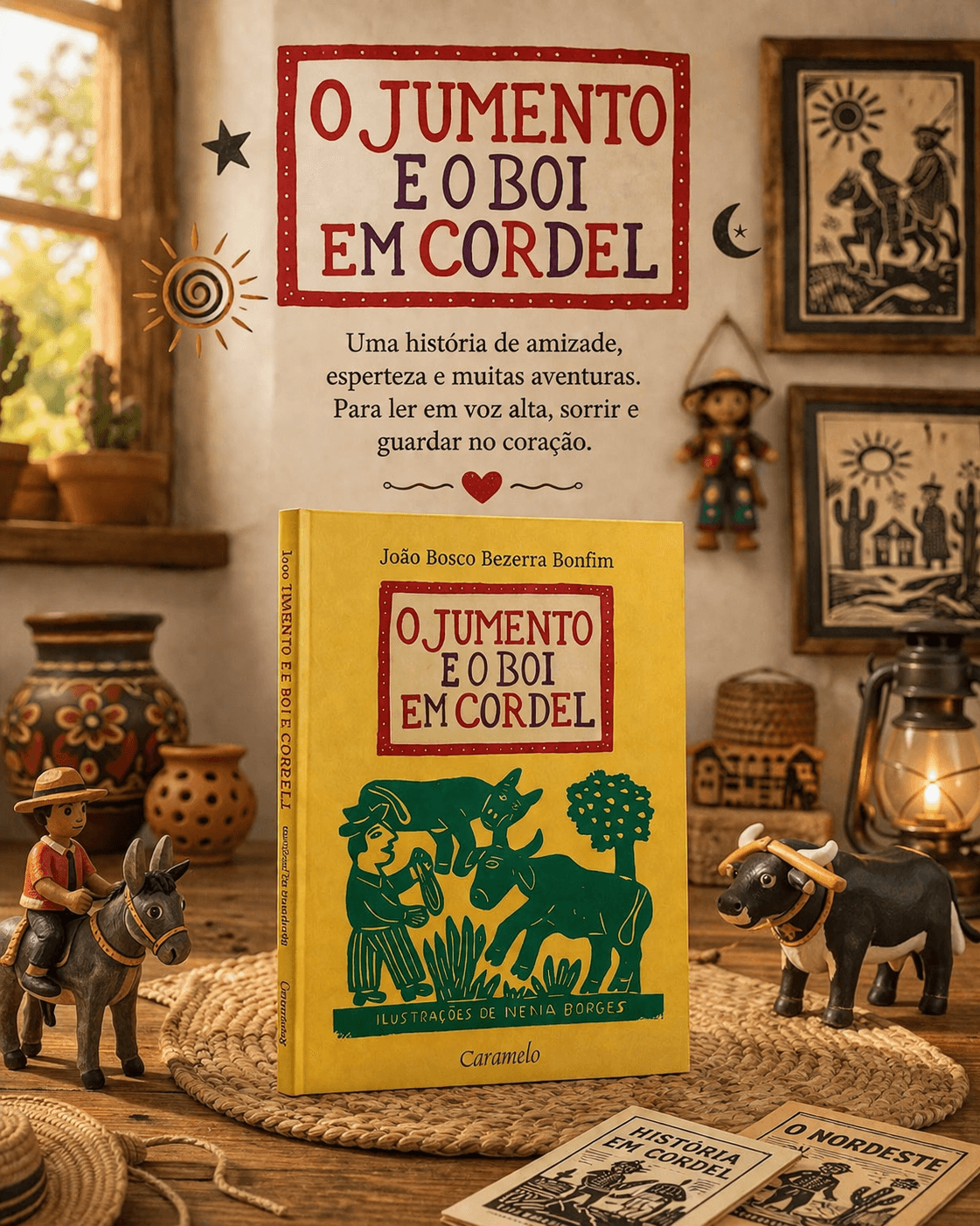 Livro "O Jumento e o Boi em Cordel"