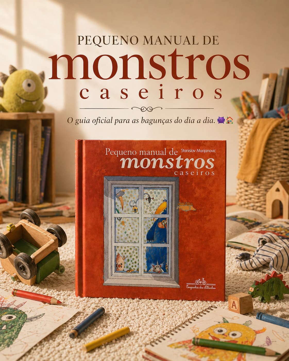 Livro "Pequeno Manual de Monstros Caseiros"