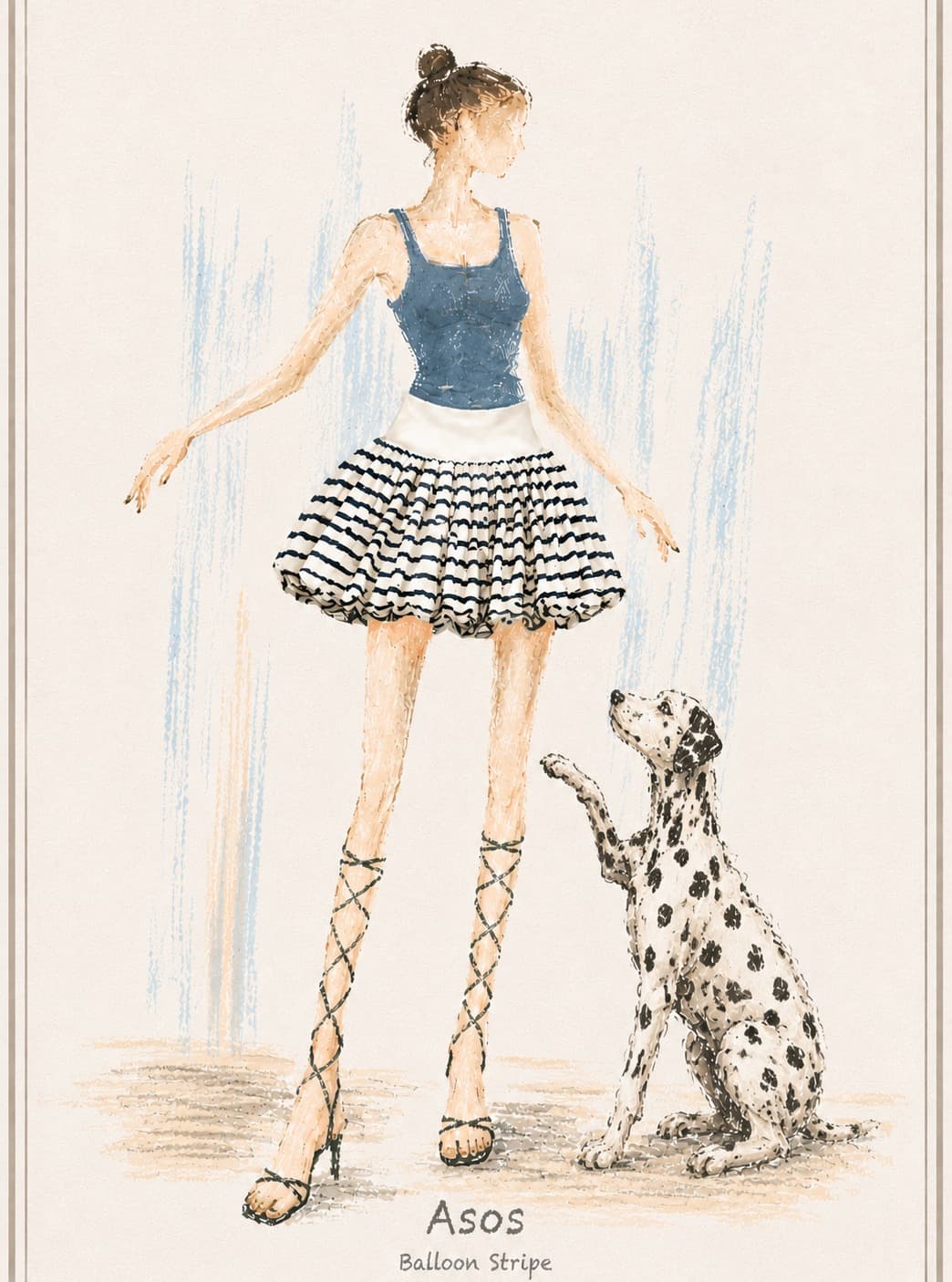 Saia ASOS Balloon Stripe